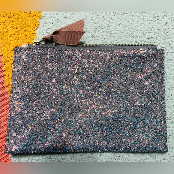 J. Crew Handbags - J crew glitter clutch. 8 1/2” x 5 1/2”.